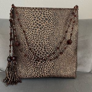 Small Caché beaded handle handbag
